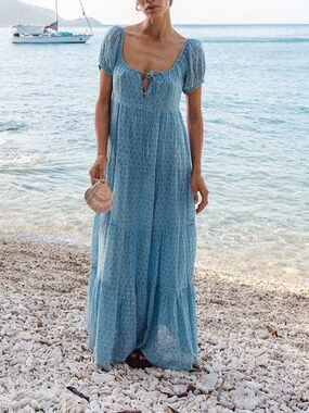 Daughters of India Sita Maxi Dress Bluebell 3XL